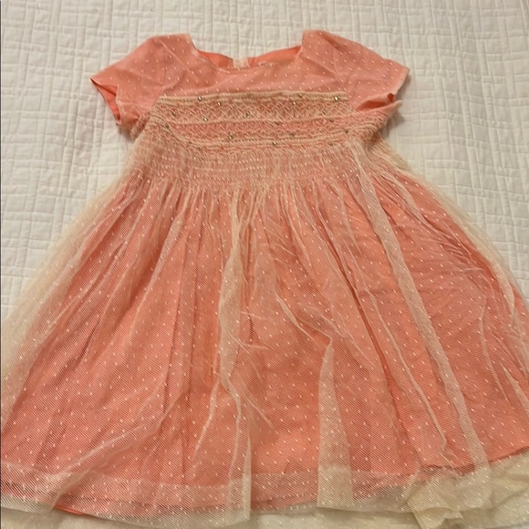 Bonpoint Pink Smocked Puff Sleeve Sundress